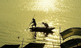 戶外,水,小船
