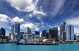 海港,城市,天際線