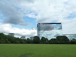 天空,建筑,云