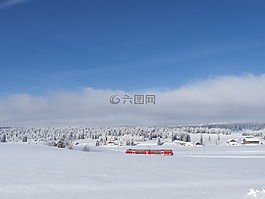 雪,景觀,瑞士