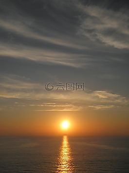 海,太陽(yáng),日落