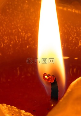 火焰,燈芯,蠟燭