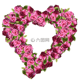 玫瑰,心,浪漫
