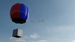 熱氣球,球,天空