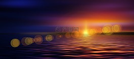 日落,云,冥想