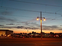柏林,夜,桥