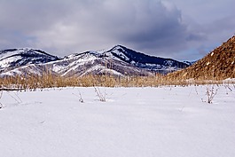 雪,山,猶他州