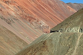 山,色彩繽紛,紅色