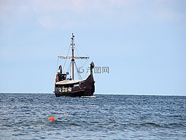 船舶,海,小船