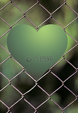 心臟,籬笆,花園