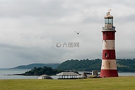 灯塔,景观,岛