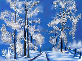 冬天,寒冬,雪