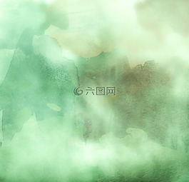 水彩,綠色,背景