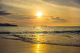 背景,海灘,美麗
