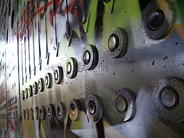 工廠,棄,金屬