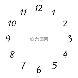 鐘表,白,號碼