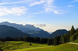berchtesgadener 土地,景观,高山