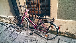 自行車,街,羅莎