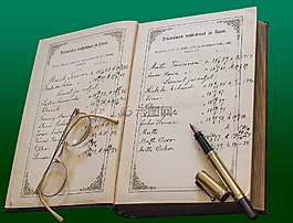 本書,眼鏡,寫作