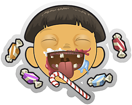 兒童,糖果,吃