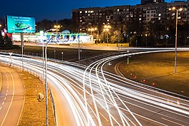 城市,跡象,夜