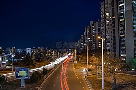 城市,跡象,夜