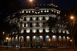 巴塞羅那,夜,酒店