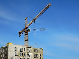 起重機(jī),建筑,施工現(xiàn)場(chǎng)