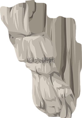 石,鋸齒狀,灰色