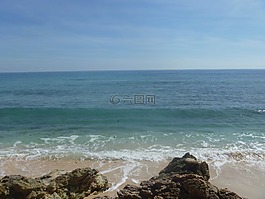 海洋,加勒比海,波