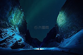 冰,洞穴,岩