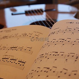 吉他,字符串,書