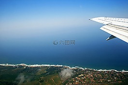 沿海視圖,海,藍(lán)色