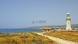 燈塔,查看,海