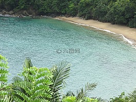 海景,目睹,海灘