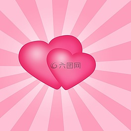 心,粉红色,爱