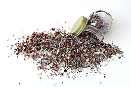 草藥,關閉,鮮花