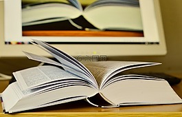 本書,讀取,屏幕