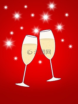 慶典,眼鏡,香檳