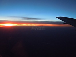 日落,傍晚的天空,余辉