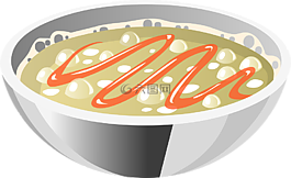 湯,碗,美食