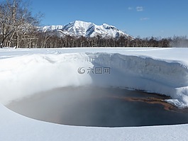 冬季,雪,雪堆