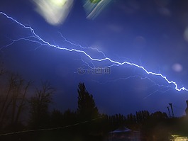閃電,風暴,傍晚時分