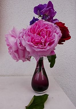 鮮花,花束,玫瑰