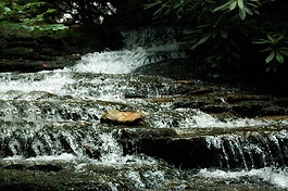 大瀑布,山,溪