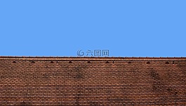 屋顶,天空,房子