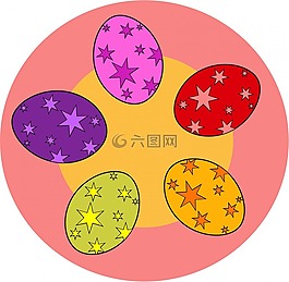 復活節(jié),雞蛋,星星