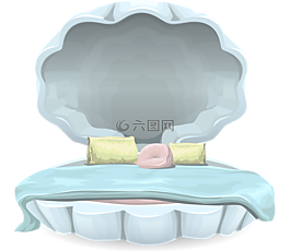 床,文蛤,家具