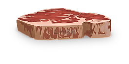 牛排,肉,原