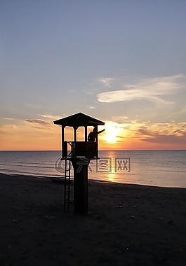 海洋,塔,太陽能